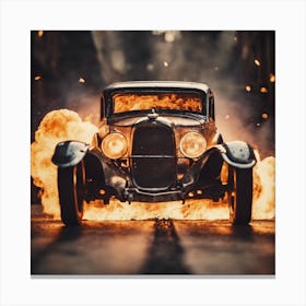 Wheels on Fire Canvas Print