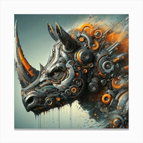 Rhinoceros Canvas Print