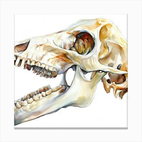 Wolf Skull Canvas Print