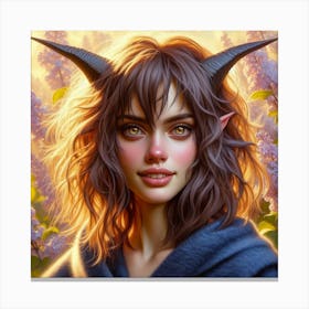 Demon Girl Canvas Print