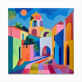 Abstract Travel Collection Granada Nicaragua 3 Canvas Print