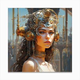 Steampunk Girl 5 Canvas Print