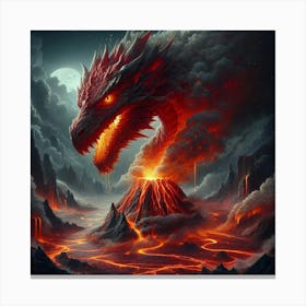 Lava Dragon Canvas Print