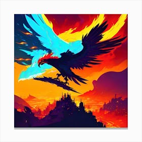 Bird Of Fire Canvas Print