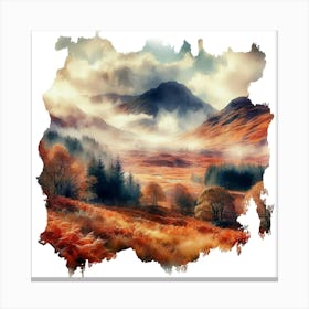 Autumn In The Scottish Highlands Canvas Print