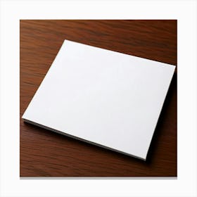 Blank Notepad Canvas Print