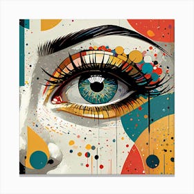 I Put An Eye on You Serie Eye Of A Woman Canvas Print