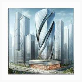 Futuristic Skyscraper 11 Canvas Print