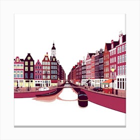 Amsterdam Canal Canvas Print