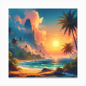 Tropical Paradise 7 Canvas Print