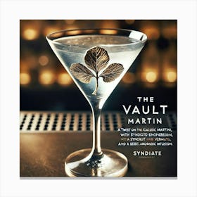 A Close Up Of The Vault Martini, A Twist On The Canvas Print