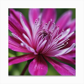 Purple Cactus Flower Canvas Print