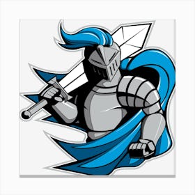 Sword Knight Fictional Character Legionary Warrior Canvas Print