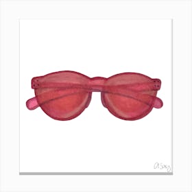 Pink Sunglasses Canvas Print