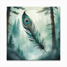 Peacock Feather Canvas Print