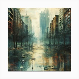 NYC climate crisis Canvas Print