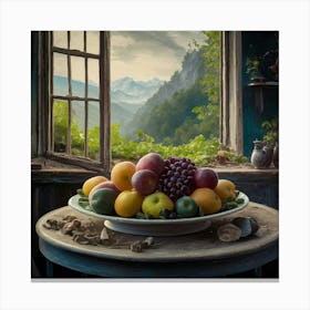 Fruit Bowl Canvas Print