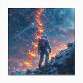 Space Astronaut Canvas Print