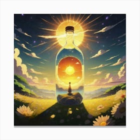 Bottle Of Sunshine Canvas Print