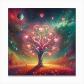 Tree Of Love Canvas Print