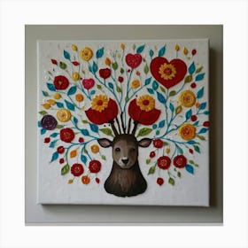 Deer Canvas Art Canvas Print