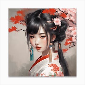 Asian Girl 4 Canvas Print