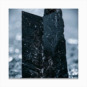 Black Quartz Crystal Canvas Print