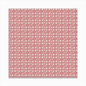 Pink Hearts Canvas Print