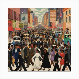 'The People's Parade' Canvas Print