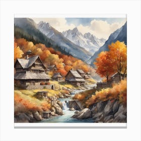 Autumn Village 41 Canvas Print