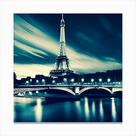 Eiffel Tower At Night 8 Canvas Print