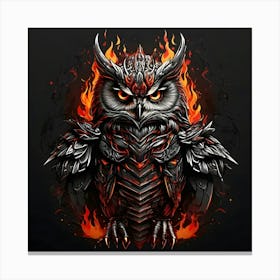 Fire Owl Canvas Print