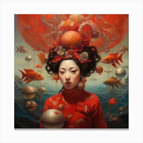 Chinese Woman Canvas Print