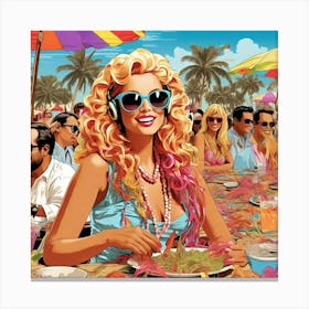 Sex And The Beach Canvas Print