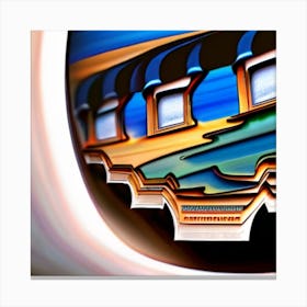 Abstract Of A Train Canvas Print