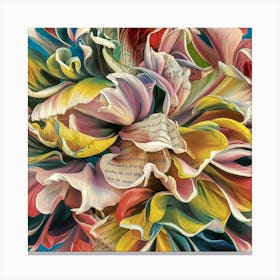 Paper Flowers Canvas Print