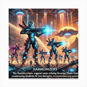 A Depiction Of The Harmonizers, Specialized Suppor 1 Canvas Print