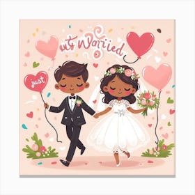 Wedding Couple Canvas Print