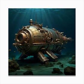 Underwater Submarine 1 Canvas Print
