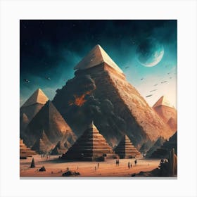 Pyramids Of Giza Canvas Print