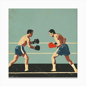 Boxing Poster Canvas Print