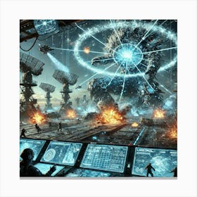 Kaiju Control Network Limitation Converted Canvas Print