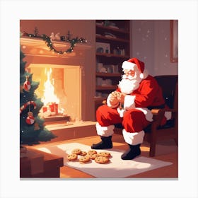 Christmas Santa 6 Canvas Print