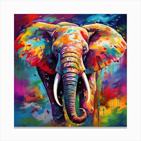 Elephant Painting 4 Canvas Print
