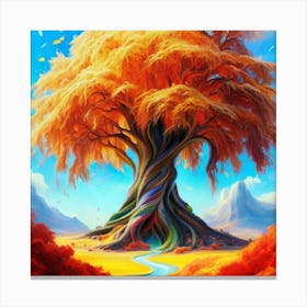 Tree Of Life oil painting abstract painting art 7 Canvas Print