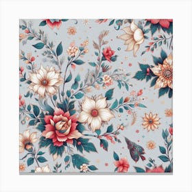 Floral Pattern 1 Canvas Print