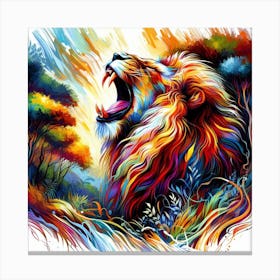 Lion Painting 2 Canvas Print