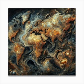 World Map 4 Canvas Print