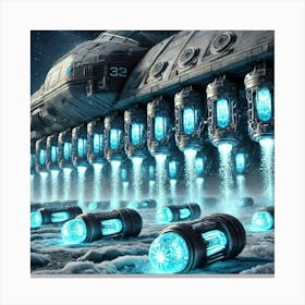 Cryoshard Bomber Cryogenic Bomb Bays Canvas Print