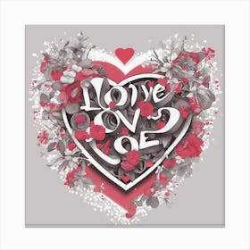 Love Love Love 1 Canvas Print